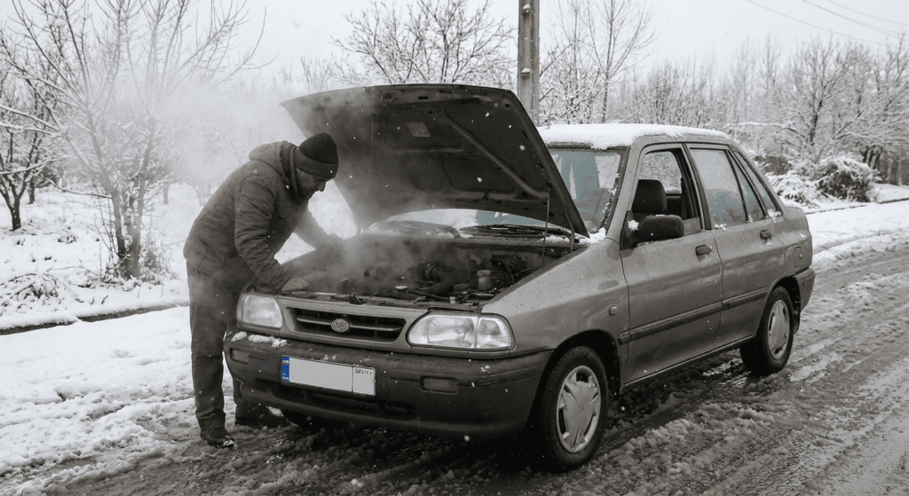 علت جوش آوردن ماشین در هوای سرد و زمستان